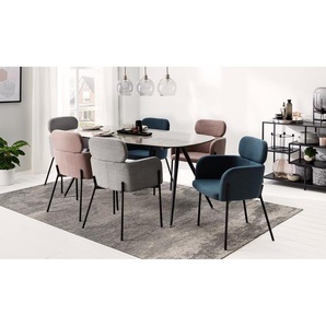 Esstisch ATUBA 175 x 75 x 85cm Grau