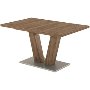 Esstisch ausziehbar 1063 ¦ holzfarben ¦ Maße (cm): B: 90 H: 76