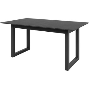 Ausziehbarer Esstisch in verschiedenen Größen Fiano ¦ grau ¦ Maße (cm): B: 90 H: 75