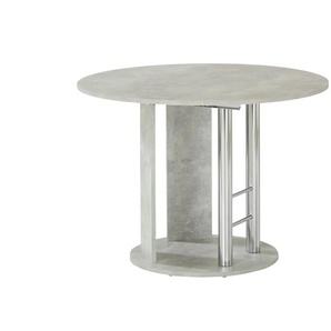 Esstisch ausziehbar - grau - Materialmix - 105 cm - 75 cm - 105.0 | Möbel Kraft