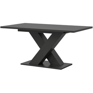 Esstisch ausziehbar - grau - Materialmix - 150 cm - 76 cm | Möbel Kraft