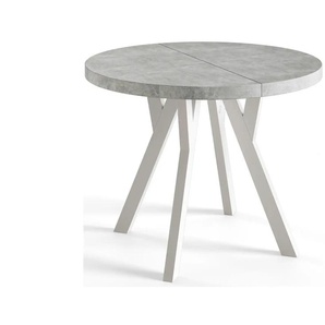 Esstisch ausziehbar - grau - Materialmix - 80.0 | Möbel Kraft