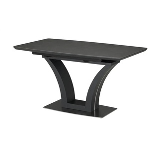 Esstisch ausziehbar - schwarz - Materialmix - 85 cm - 76 cm | Möbel Kraft