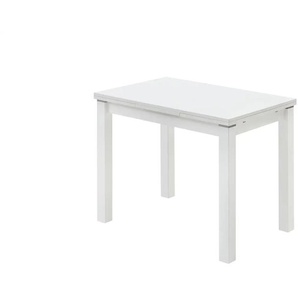 Esstisch ausziehbar Minimax ¦ weiß ¦ Maße (cm): B: 60 H: 76