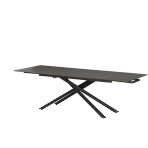 Esstisch ausziehbar - schwarz - Materialmix - 90 cm - 76 cm | Möbel Kraft