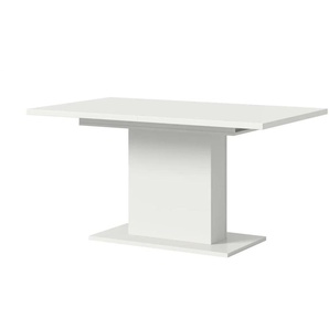 Esstisch ausziehbar - weiß - Materialmix - 150 cm - 76 cm | Möbel Kraft