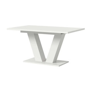 Esstisch ausziehbar  - weiß - Materialmix - 150 cm - 76 cm | Möbel Kraft