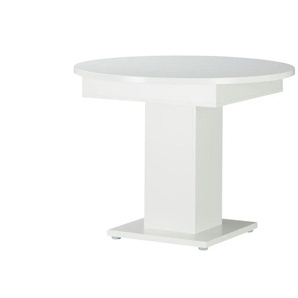 Esstisch ausziehbar - weiß - Materialmix - 75 cm - 100.0 | Möbel Kraft