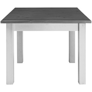 Esstisch Boston II 78 x 78 x 78cm Weiß/Kiefer Weiß/Kiefer Grau