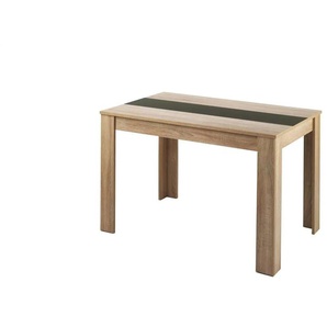 Esstisch mit Kontrasteinlage Nori ¦ braun ¦ Maße (cm): B: 120 H: 75