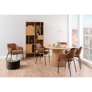 Esstisch Ø 120cm Braun