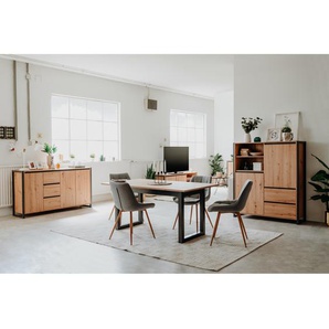 Esstisch 160 x 75 x 90cm Braun
