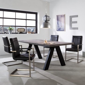 Esstisch IV 200 x 77 x 100cm Schwarz/Grau