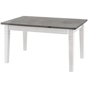 Esstisch IV 120 x 78cm Weiß/Kiefer Grau/Kiefer Weiß