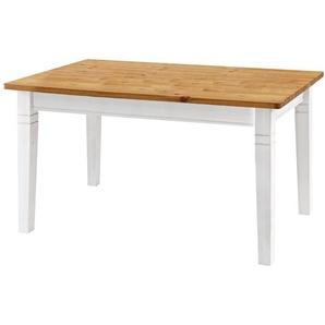Esstisch IV 160 x 90cm Weiß/Kiefer Laugenfarbig/Kiefer Weiß