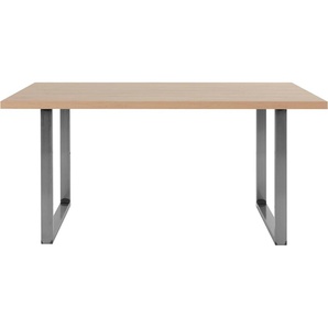 Esstisch FORTE Tische Gr. B/H/T: 140 cm x 74,1 cm x 90 cm, braun (artisan eiche, rohstahl) Esstische rechteckig