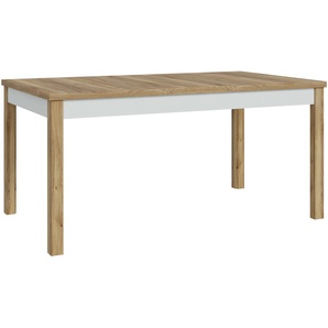 Esstisch FORTE Tische Gr. B/H/T: 160,4 cm x 76,6 cm x 90 cm, grau (mauvella eiche, secret grau, mauvella eiche) Ausziehbare Esstische