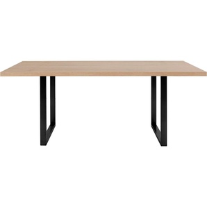 Esstisch FORTE Tische Gr. B/H/T: 180 cm x 74,1 cm x 90 cm, braun (artisan eiche, schwarz) Esstische rechteckig