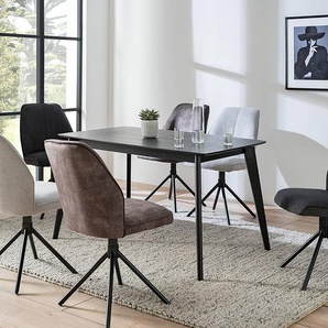 Esstisch Freda 140 x 75 x 80cm Schwarz