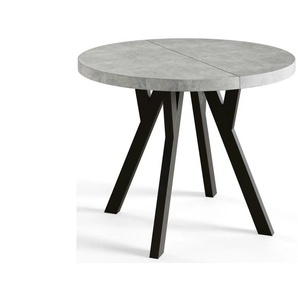 Esstisch ausziehbar Ove ¦ grau Ø: 100