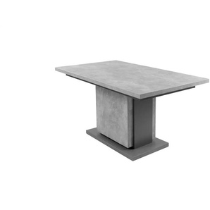 Esstisch - grau - Materialmix - 140 cm - 75 cm | Möbel Kraft