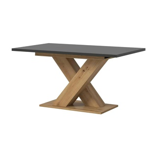 Esstisch ausziehbar  - grau - Materialmix - 150 cm - 76 cm | Möbel Kraft