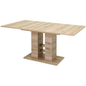 Esstisch Halangan 140 x 76 x 90cm Braun/Eiche Sanremo Dekor