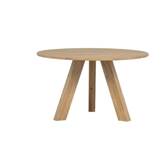 WOOOD Esstisch   ¦ holzfarben ¦ Maße (cm): H: 75  Ø: 129