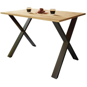 Esstisch - holzfarben - Materialmix - 110 cm - 76 cm | Möbel Kraft