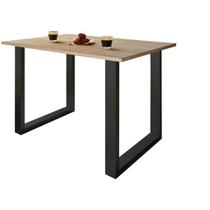 Esstisch - holzfarben - Materialmix - 110 cm - 76 cm | Möbel Kraft