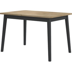 Esstisch HOME AFFAIRE Aldo Tische Gr. B/H/T: 120 cm x 76 cm x 80 cm, 2,5 cm starke Tischplatte, braun (eiche chalet, grau, eiche chalet) Holz-Esstische Ausziehbarer Esstisch in verschiedenen Ausführungen
