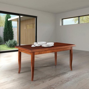 Esstisch HOME AFFAIRE Botero Tische Gr. B/H/T: 160 cm x 80 cm x 85 cm, Mittelauszug, braun (nuss, nuss, nuss) Esstisch Holz-Esstische Rechteckige Esstische Breite 160-240 cm