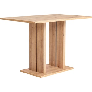 Esstisch HOME AFFAIRE Emma Tische Gr. B/H/T: 110 cm x 75 cm x 70 cm, braun (dekor eiche ontario) Esstische rechteckig Breite 110 cm