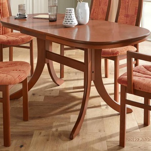 Esstisch HOME AFFAIRE GEORG Tische Gr. B/H/T: 120 cm x 76 cm x 80 cm, braun (kirschabumfarben) Esstisch Küchentisch Esstische rund oval Tisch Breite 120 cm