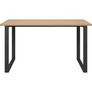 Esstisch HOME AFFAIRE Pablo Tische Gr. B/H/T: 140 cm x 75 cm x 80 cm, schwarz (chalet dekor, schwarz, chalet dekor) Esstische rechteckig in verschiedenen Ausführungen