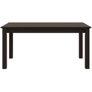 Esstisch HOME AFFAIRE Rauna Tische Gr. B/H/T: 160 cm x 75 cm x 80 cm, Breite 160 cm, braun (dunkelbraun) Esstische rechteckig Aus massiver Kiefer
