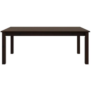 Esstisch HOME AFFAIRE Rauna Tische Gr. B/H/T: 200 cm x 75 cm x 100 cm, Breite 200 cm, braun (dunkelbraun) Esstische rechteckig Aus massiver Kiefer