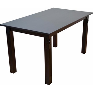 Esstisch HOME AFFAIRE Salmi Tische Gr. B/H/T: 160 cm x 76 cm x 80 cm, braun Esstische rechteckig mit schönen eingefrästen Rillen, in 2 Größen