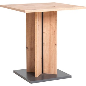 Esstisch HOME AFFAIRE Sofi Tische Gr. B/H/T: 70 cm x 75 cm x 70 cm, braun (dekor eiche ontario) Esstische quadratisch In 2 Größen zur Auswahl