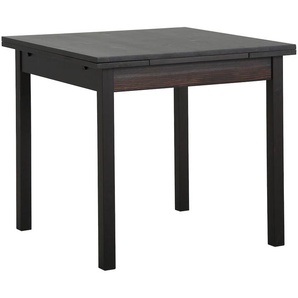 Esstisch HOME AFFAIRE Tische Gr. B/H/T: 80 cm x 74,5 cm x 80 cm, Einlegeplatten, braun (dunkelbraun) Esstische rechteckig