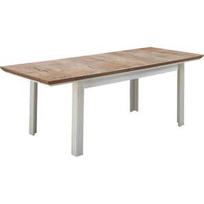 Esstisch INNOSTYLE Jasmin Tische Gr. B/H/T: 160 cm x 76 cm x 90 cm, Einlegeplatte, weiß Ausziehbarer Esstisch Holz-Esstische Tisch Breite 160-220 cm