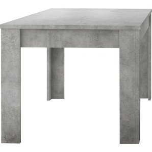 Esstisch INOSIGN Dama Tische Gr. B/H/T: 180 cm x 79 cm x 90 cm, grau (beton, optik, beton, optik) Esstische rechteckig Breite 180, erweiterbar durch Ansteckplatte