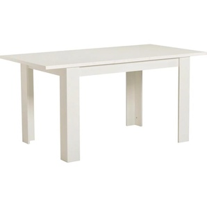 Esstisch INOSIGN DT Tische Gr. B/H/T: 153 cm x 75 cm x 80 cm, 2,5 cm starke Tischplatte, 120, weiß (opaque weiß) Esstische rechteckig