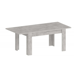 Esstisch INOSIGN JESI Tische Gr. B/H/T: 140 cm x 75 cm x 90 cm, Einlegeplatte, silberfarben (silber beton matt, silber matt) Esstische rechteckig