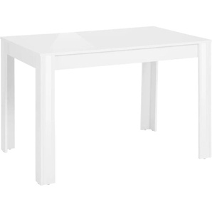 Esstisch INOSIGN Tische Gr. B/H/T: 120 cm x 75 cm x 80 cm, weiß (weiß hochglanz) Esstische rechteckig