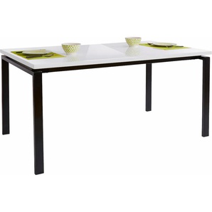 Esstisch INOSIGN Tische Gr. B/H/T: 160 cm x 75 cm x 90 cm, weiß (weiß hochglanz, schwarz) Esstische rechteckig