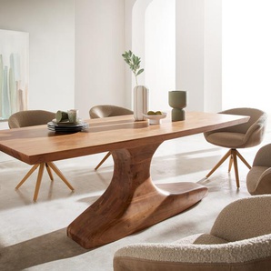 Esstisch Jalta 220x95 cm Akazie Natur massiv, Esstische