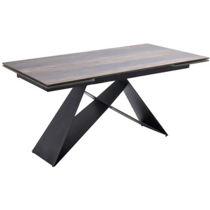 Esstisch Kobe in Holznachbildung barrique, mit ausziehbarer Tischplatte