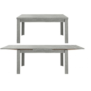 Esstisch MÄUSBACHER Monti Tische Gr. B/H/T: 140 cm x 78 cm x 90 cm, Auszugsplatte, grau (betonoptik) Ausziehbare Esstische