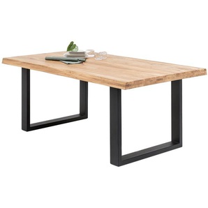 Esstisch Maimon 180cm Baumkante Beige U-Form